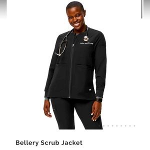 Figs scrubs Bellery scrub jacket size XS black